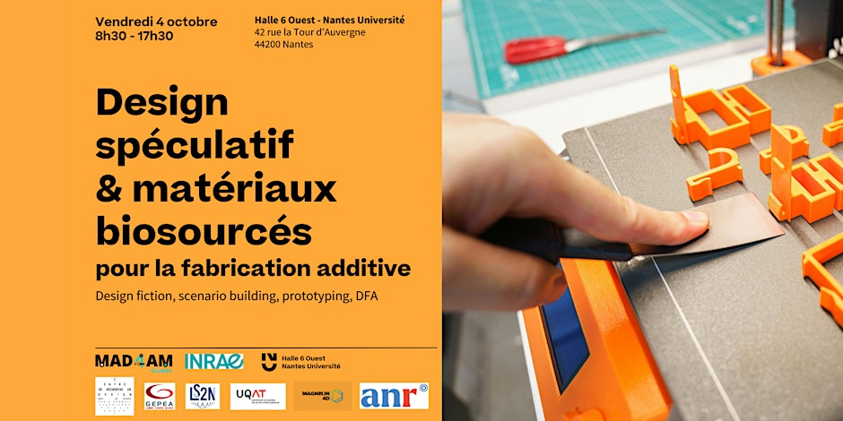 Design spéculatif et matériaux biosourcés pour la fabrication additive